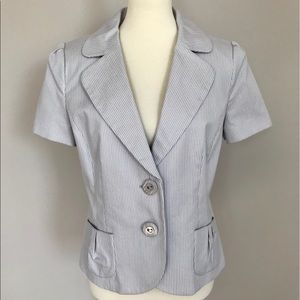 Chaus Silver Striped Blazer
